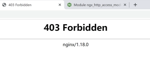 403 Forbidden