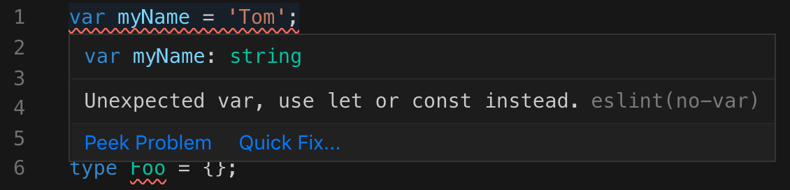 VSCode ESLint 错误信息