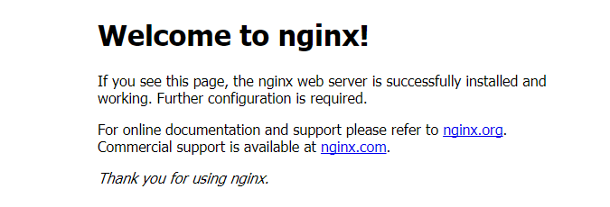 Welcome to nginx